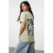 Trendyol Milla Ženska majica TWOSS24TS00183, Zelena