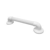 slomart Ravna kopalniška ograja 40 cm - bela, nedrseča, enostavna za uporabo, s kapaciteto do 100 kg, material: tekhnopolimer, dimenzije: 3,5 cm premer, 85 mm oddaljenost od stene.