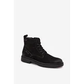 BIG STAR SHOES Leather Insulated Mens Ankle Boots With Zipper Big Star