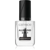 Catrice Allround podlaga za lak za nohte  2 v 1 transparenten (M)transparentna (F)transparentno (N) 10.5 ml