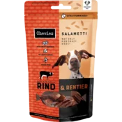 Chewies Pasji prigrizek SALAMETTI - govedina in severni jelen - 200 g