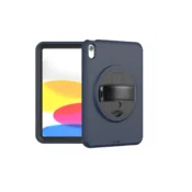 Nikcorp Vzdržljiv zaščitni ovitek za iPad 10.2 (2019-2021) z držalom za pisalo in stojalom, odporen na udarce, moder