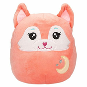 Mekký polštářek Ylvi Swoopies, Malý, Lištička s měsíčkem, s GITD efektem, 20 cm