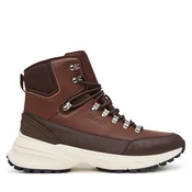 Gležnjarji Calvin Klein Hike Runner Mid Laceup Lth HM0HM02323 Rjava