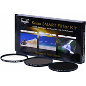 Kenko Smart Filter 3-Kit Protect/CPL/ND8 58mm Filter lece