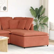 Modularni kauc s podnožjem, crveno-narancasti 100x100x48 cm