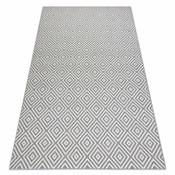 eoshop Preproga FLAT SISAL 48607637 Square diamant siva/krem ( - Velikost: 80x150 cm)