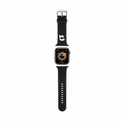 Karl Lagerfeld Karl Lagerfeld 3D gumijasti trak Karl Head NFT za Apple Watch 38/40/41 mm (črn)