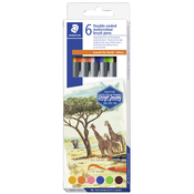 Staedtler STAEDTLER dvojno fiber pero, Afrika, 6-delni kartonski kovček, (21655118)