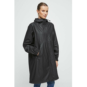 Kišni kaput Medicine za žene, boja: crna, za prijelazno razdoblje, oversize