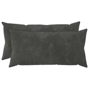 vidaXL Prevleka za blazino 2 pcs HEERLEN Antracit 40 x 80 cm