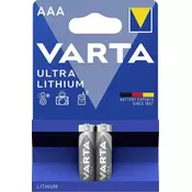 Varta 6103301402 - 2 kom litijumske baterije ULTRA AAA 1,5V