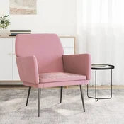 vidaXL vidaXL Fotelj roza 62x79x79 cm žamet, (20929354)
