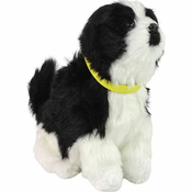Interaktivni plišasti pes Border Collie LeanToys laja in trese z repom