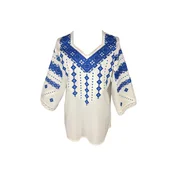 Rody’s forever Bluza za k noši Damenbluse IL26 weiß/blau , marimea XL bela