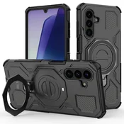 Tech-protect TacticStand MagSafe ovitek za Samsung Galaxy A17/A18 4G/5G, črn