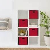 Aberto Design set kutija za odlaganje HMY-6358, 4 dijela, crvena