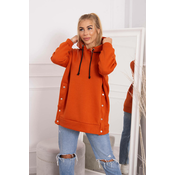 Insulated sweatshirt with snap studs Foxy