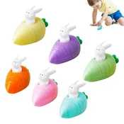 Dardanar Velikonočna Pullback 6-delna igrača Rabbit Car Party Favors Mini živalska košara Polnilo Egg Hunt, (21198963)