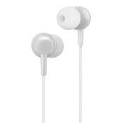 Hoco Žične ušesne slušalke z 3,5-mm priključkom Hoco M14, bele