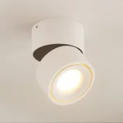 Arcchio LED stropni reflektor Rotari, bel, 1-svetlobni, 946lm - Hodnik - Sodobni - Aluminij