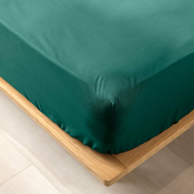 Zelena napenjalna rjuha iz organskega bombaža 180x200 cm Biolina – douceur dintérieur