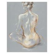 Homestar Oljna slika 80x100 cm sedi ženska