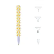 Aplikator za diamantno vezenje + 4 konice, zlate okrasne konice