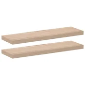 Plutajuce police 2 kom 80x23,5x4 cm od konstruiranog drva