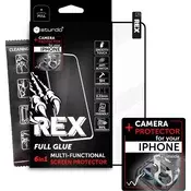 Sturdo Rex celotna zaščita zaslona + zaščita kamere iPhone 15 Pro Max - črna