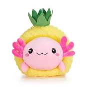 KAWAII FRUITS Axolotl v ananasu plišasta igrača 25cm