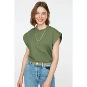 Trendyol Milla Ženska majica TWOSS20TS0021, Kaki
