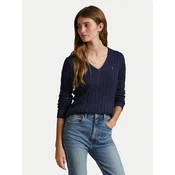 Polo Ralph Lauren Pulover 211971870004 Mornarsko modra Slim Fit