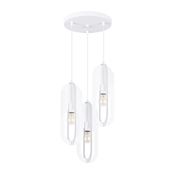 Sollux SL.1361 - Luster na sajli NICUS 3xE27/15W/230V bela