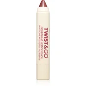 puroBIO Cosmetics Twist&Go hranjivi ruž za usne u olovci nijansa Dark Mauve 2.9 g