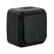 Panasonic Tipkalo PALMIYE N/O luč 10A črno IP54