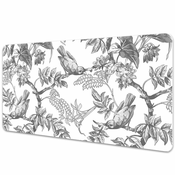 Decormat Podloga za pisalno mizo Sive ptice 90x45 cm