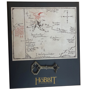 Replika The Noble Collection Movies: The Hobbit - Map & Black Small Key of Thorin Oakenshield