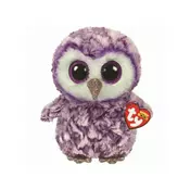TY Owl ljubicasta BOOS MOONLIGHT, 24 cm