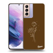 ULTIMATE CASE za Samsung Galaxy S21+ G996F - Brown flowers