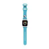 HELLO KITTY Hello Kitty Silikonski trak z glavo mačke za Apple Watch 38/40/41 mm (modri)