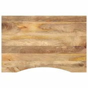 Vidaxl Mizna plošča ukrivljena 100x60x2,5 cm trden mangov les