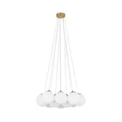 Brilagi - Luster na sajli GLOBE 10xE14/15W/230V bela
