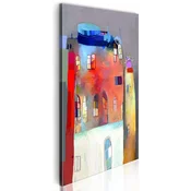 Slika - Rainbow-hued house 40x80