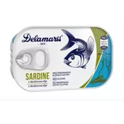 DELAMARIS sardine v mediteranskem olju, 90g