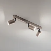 TK Lighting Stropna točka Vrh, nastavljiva, rjava, linearna s tremi žarnicami - Dnevna soba/jedilnica - Sodobni - temno rjava mat - Kovina