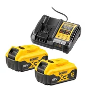 DeWalt DCB1104P2 Set punjac + baterija 2x5.0Ah, XR 18V