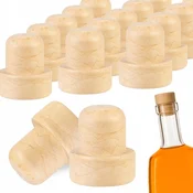 shumee 100x VINSKE ZAMAŠKE 20,5 MM ZAMAŠKE ZA STEKLENICE SOKOV SINTETIČNI GOBJI ZAMAŠKI