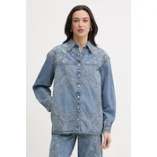 Liu Jo Jeans srajca UA6145 D0313 Modra Regular Fit