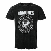 Metal majica moška Ramones - Presidential Seal Snow Wash - ROCK OFF - RASWASH02MB